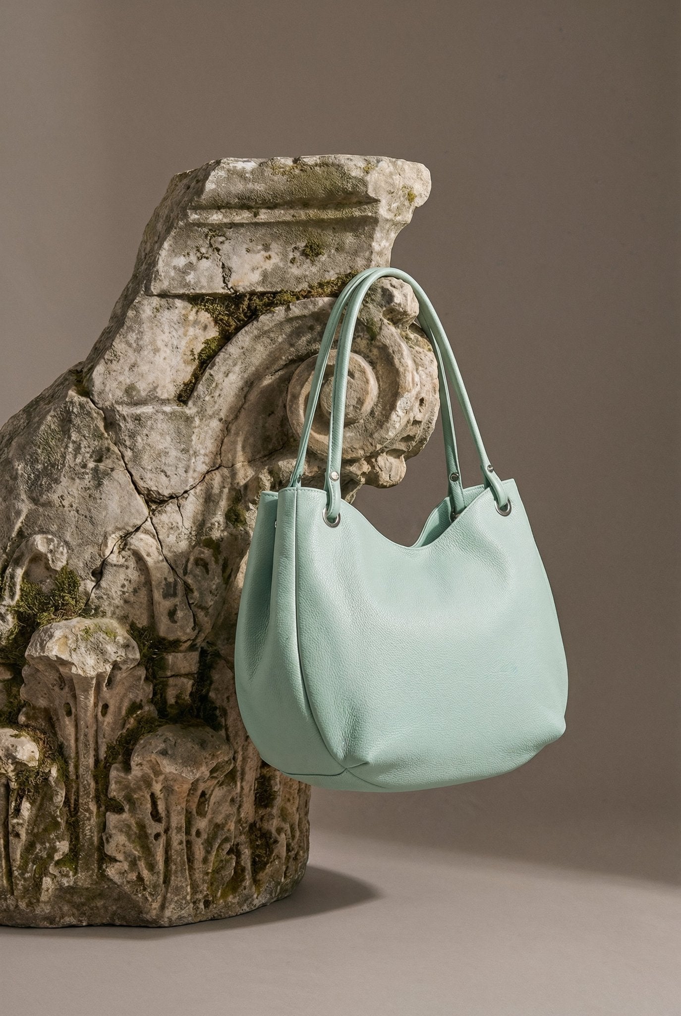 Aurora Maxi Handbag – Light Mint - SIMOVSKA