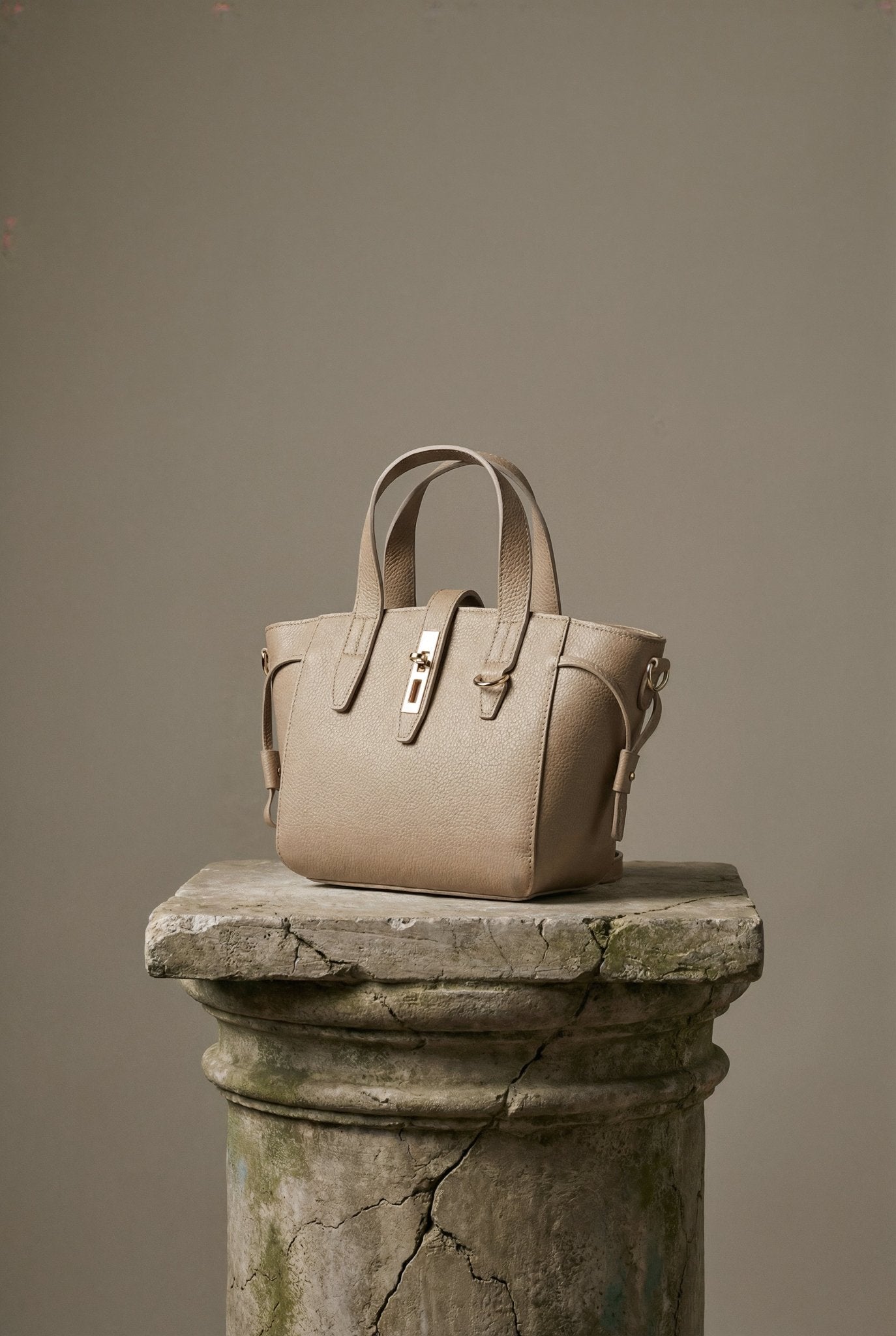 Calista Small Handbag – Nude Beige - SIMOVSKA