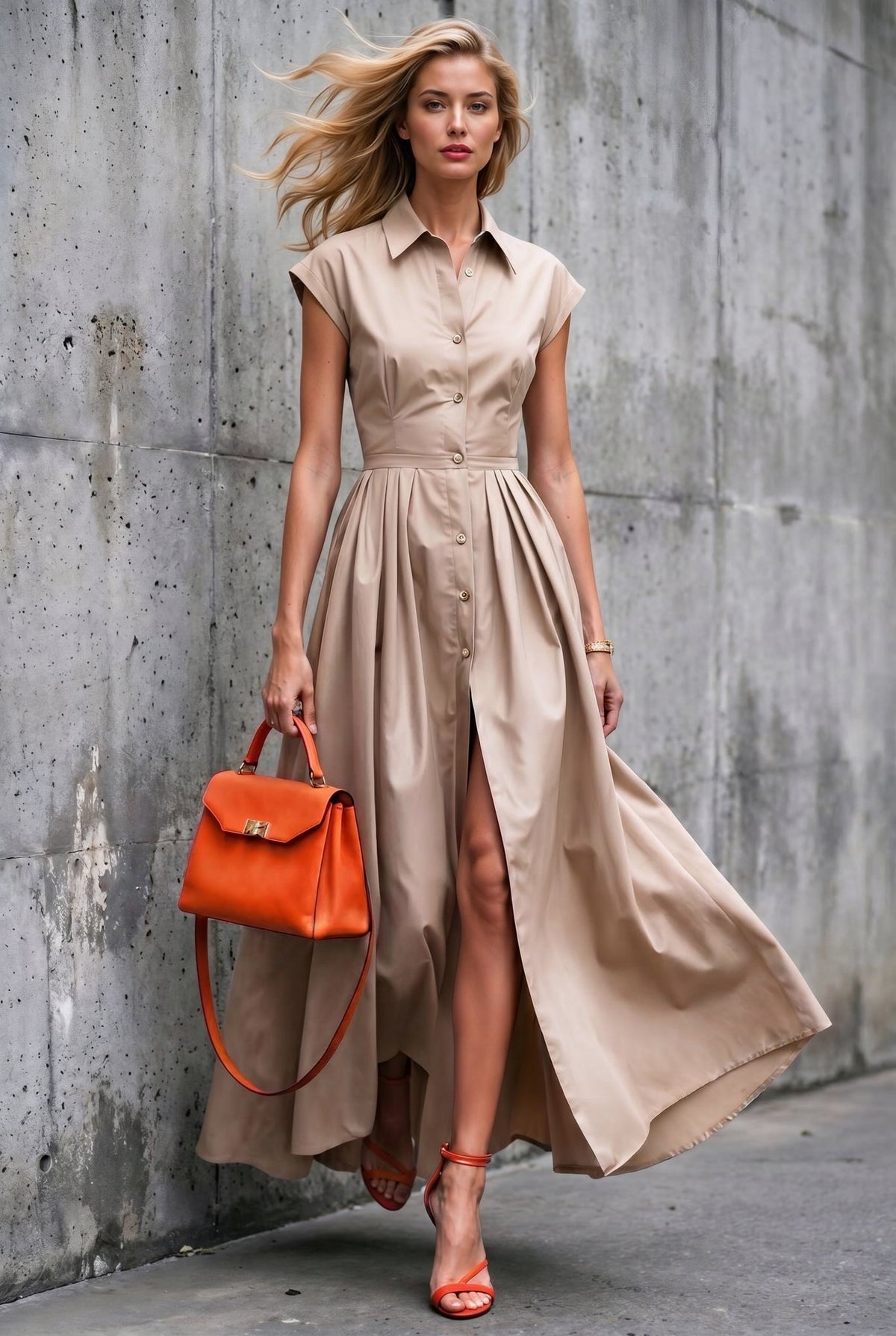 Callas Dress in Beige - SIMOVSKA