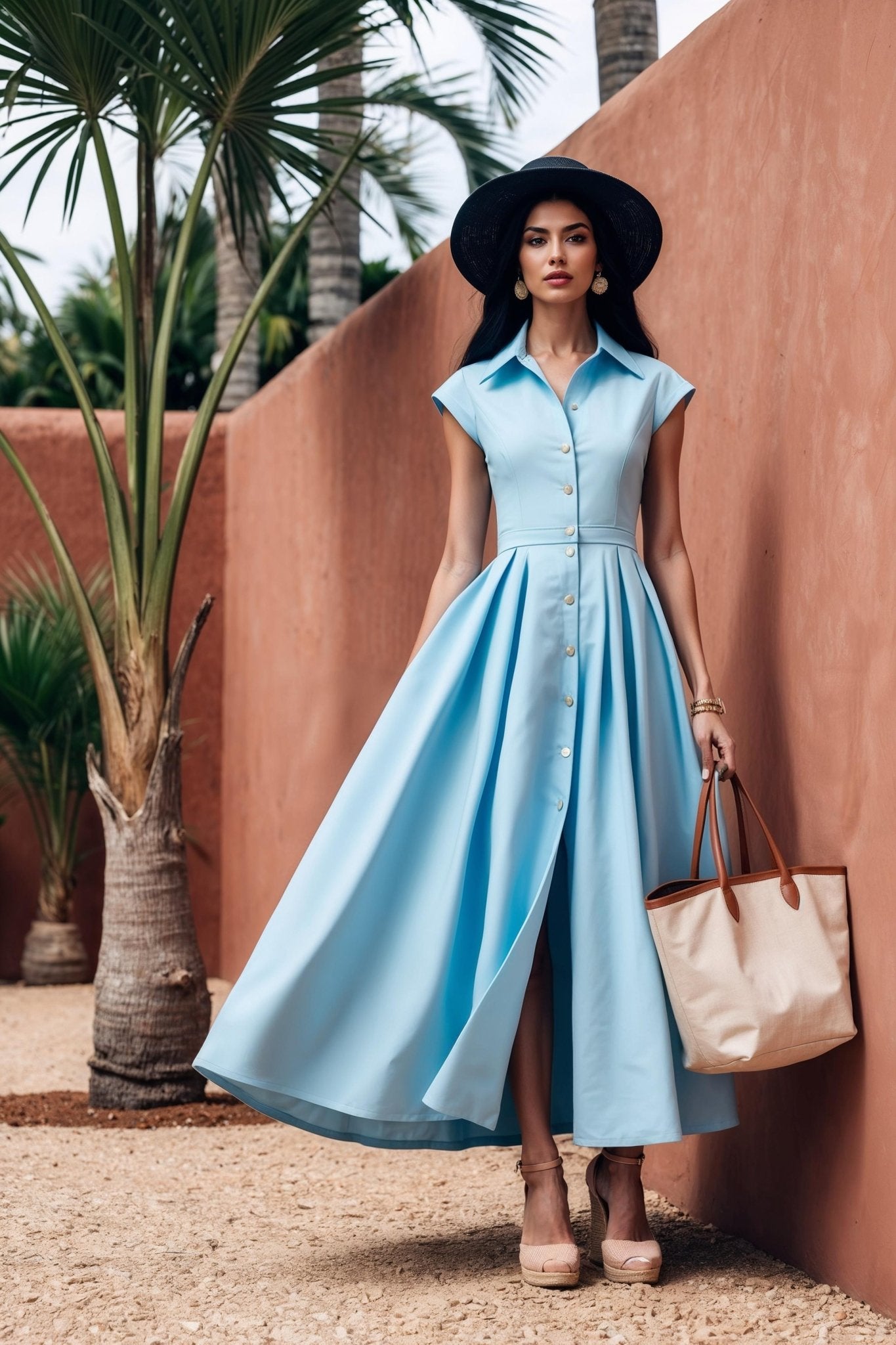 Callas Dress – Sky - SIMOVSKA