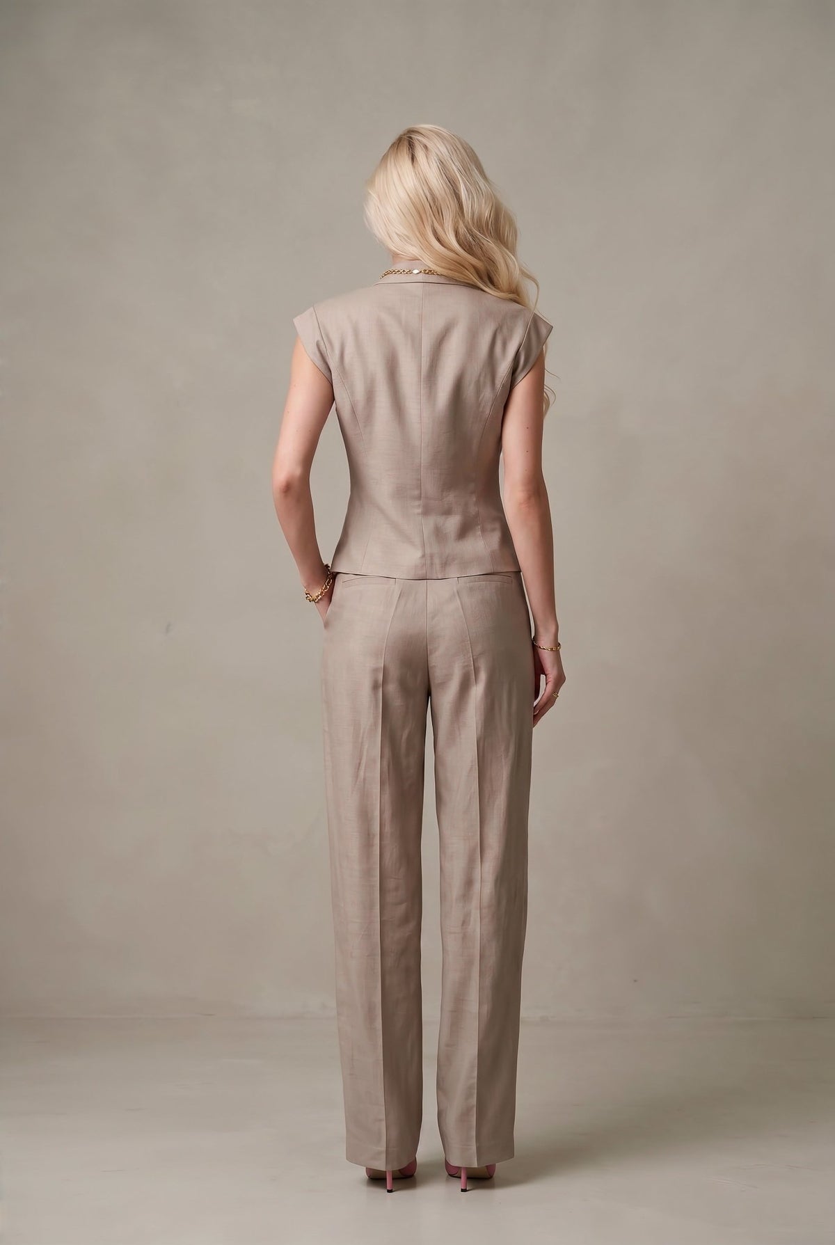 Emma Linen Suit – Sweet Taupe - SIMOVSKA
