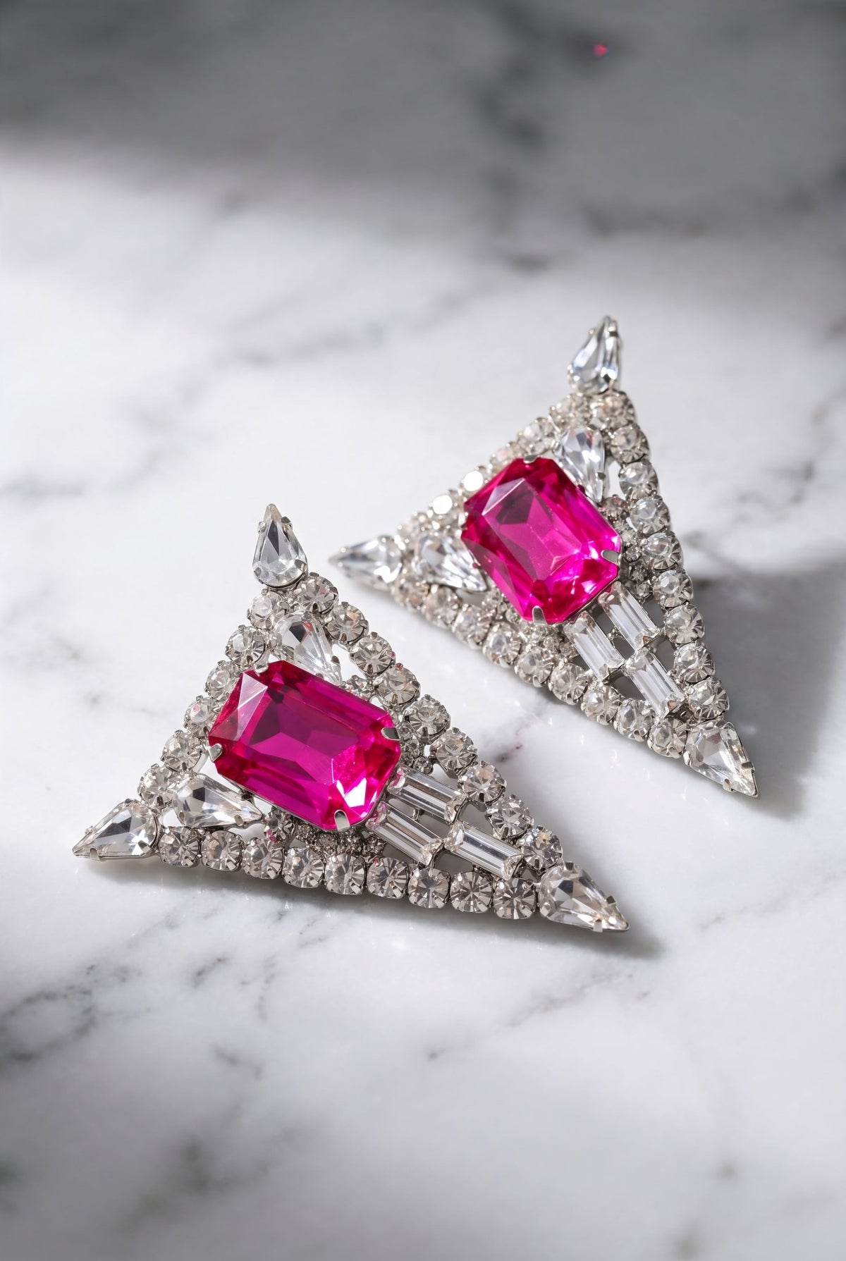 Fuchsia Statement Earrings - SIMOVSKA