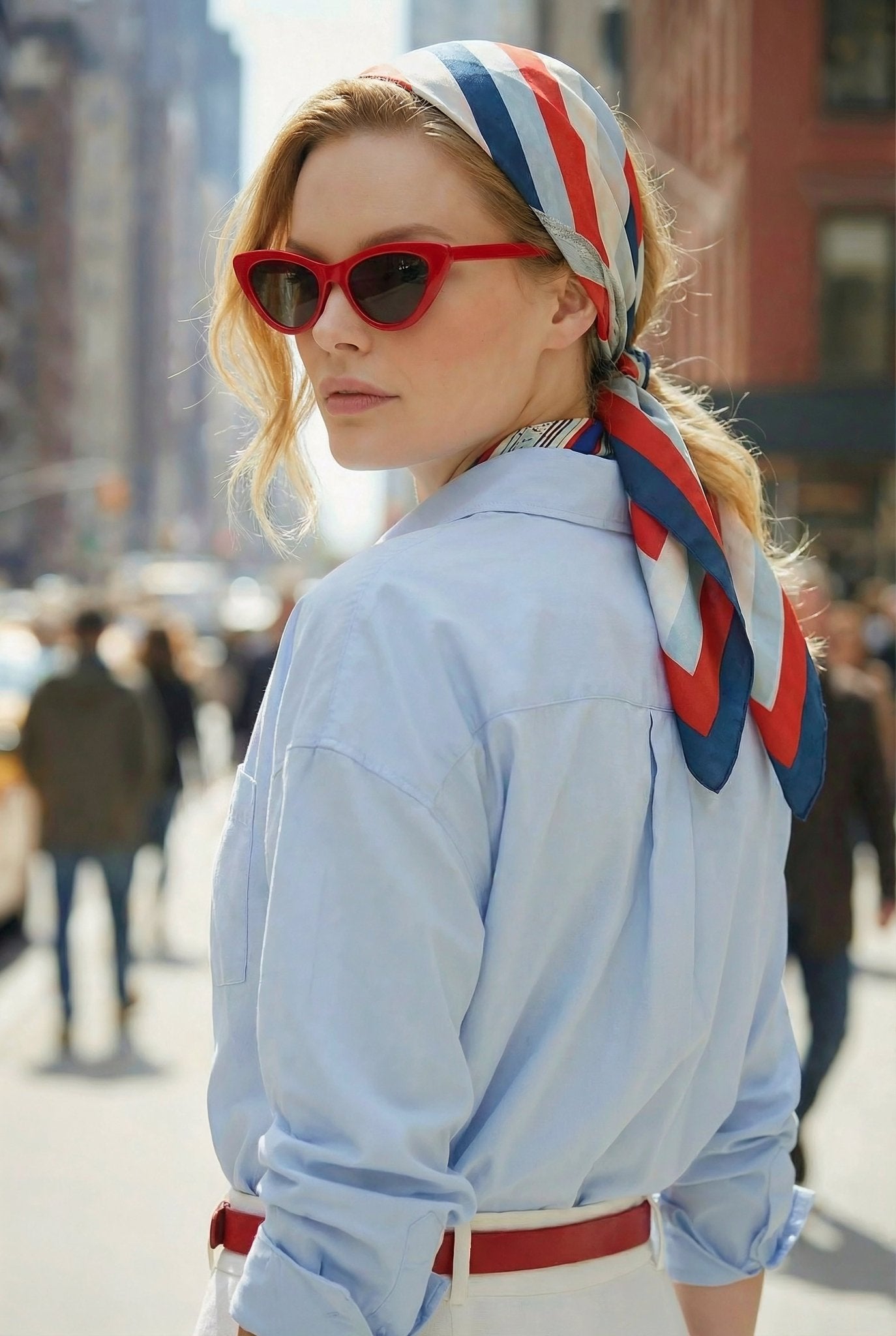 Geometric Print Scarf - SIMOVSKA