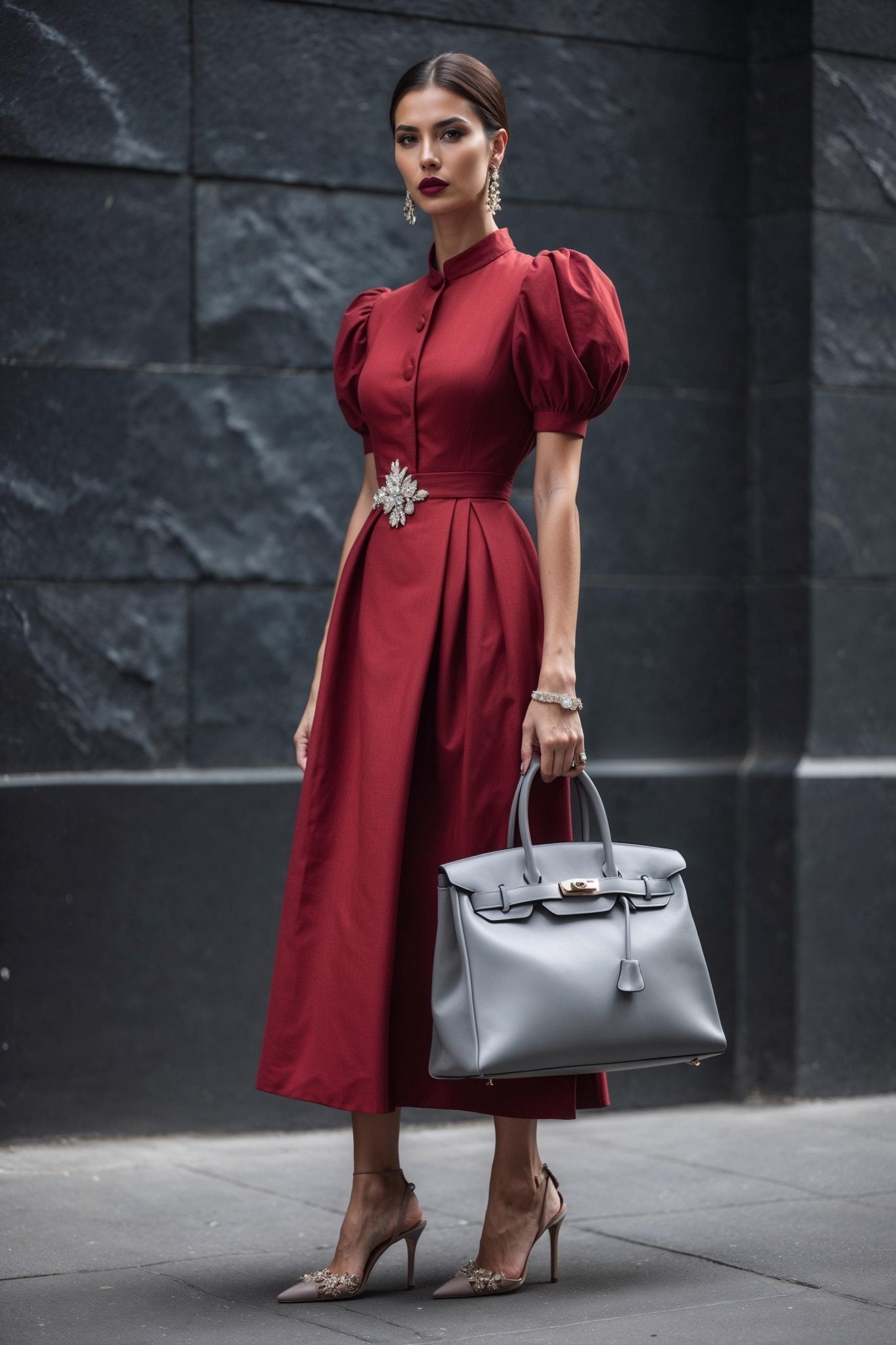 Isadora Rouge Dress - SIMOVSKA