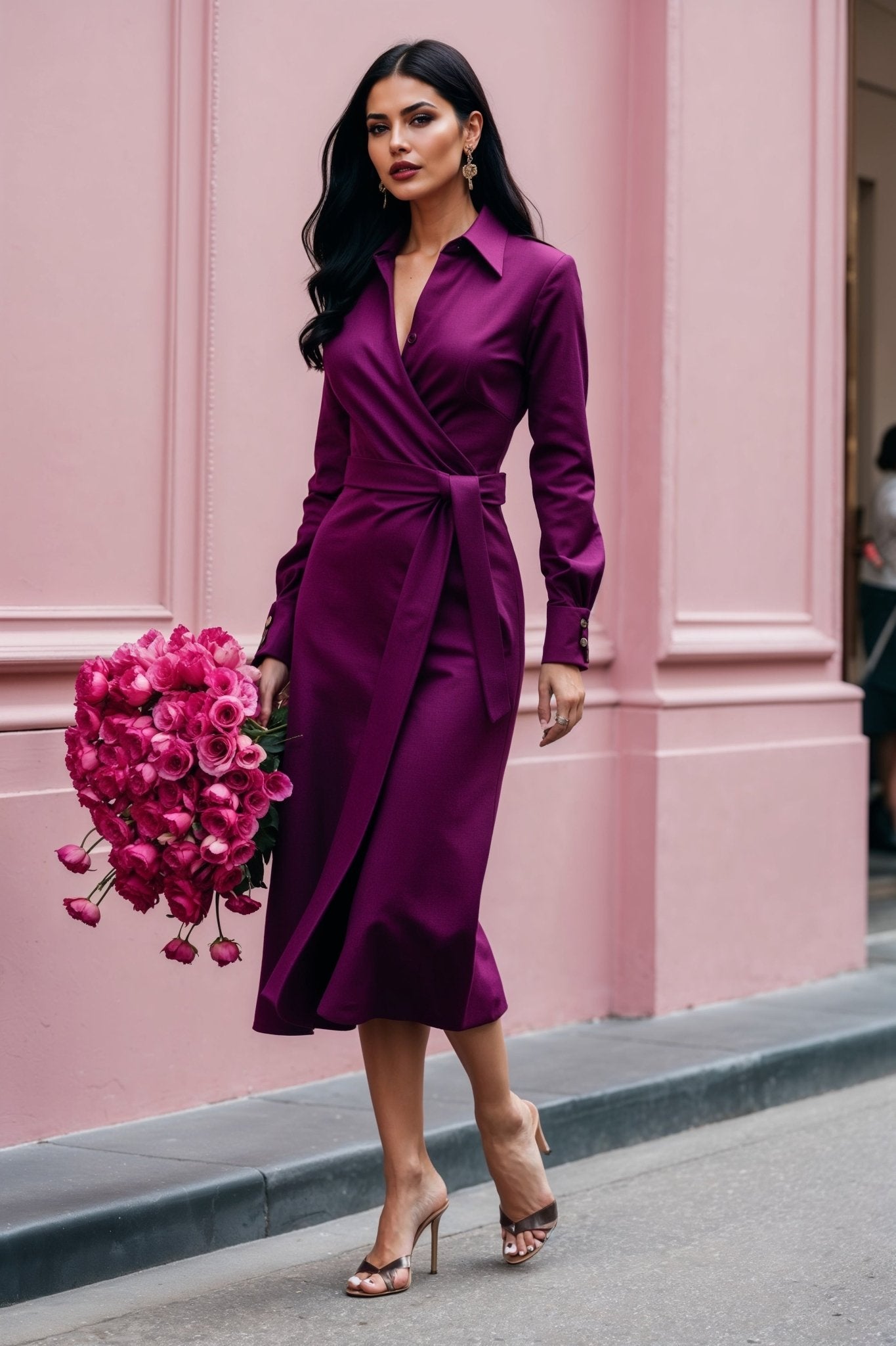 Lexington Dress in Violet - SIMOVSKA