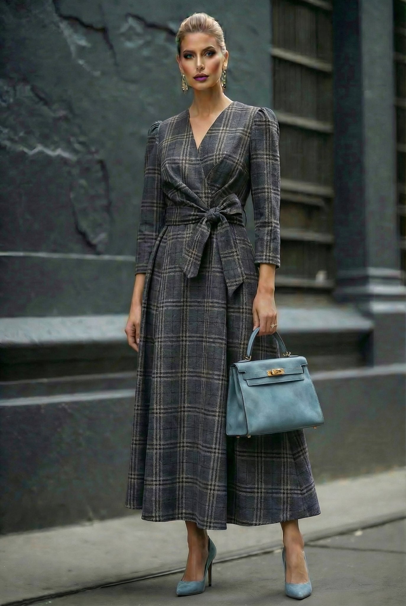 Majestic Dress — Charcoal Jacquard - SIMOVSKA