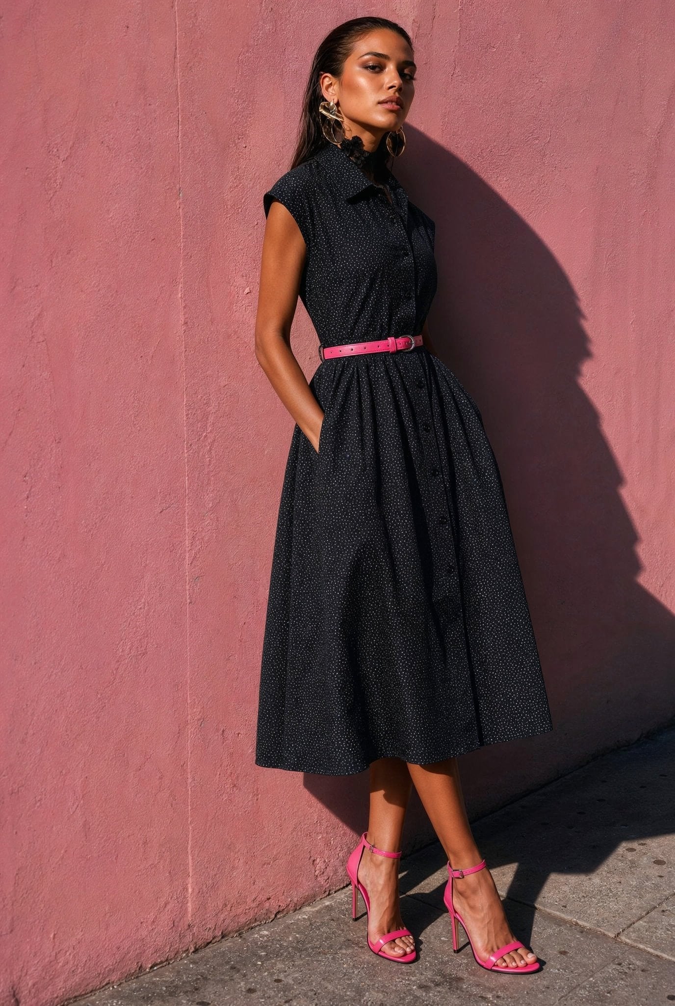 The Callas Dress – Black Dot - SIMOVSKA