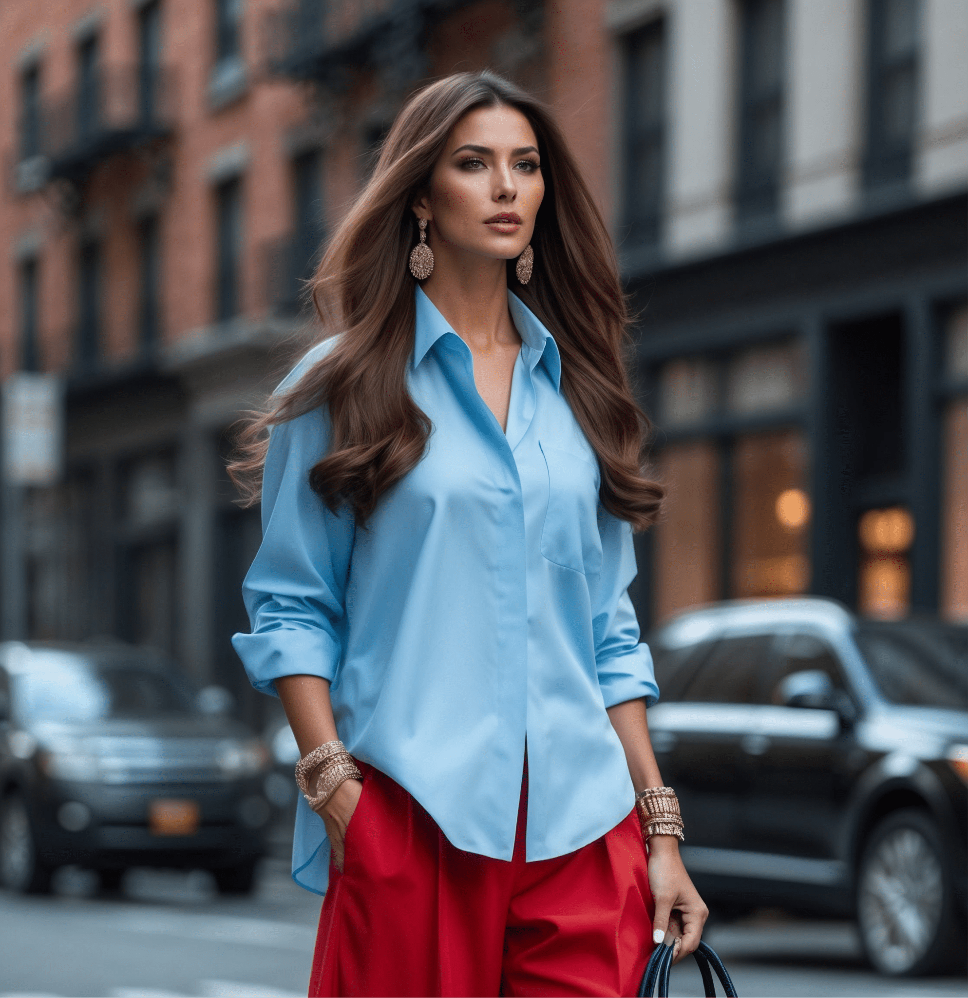 The Portofino Shirt in Sky Blue - SIMOVSKA