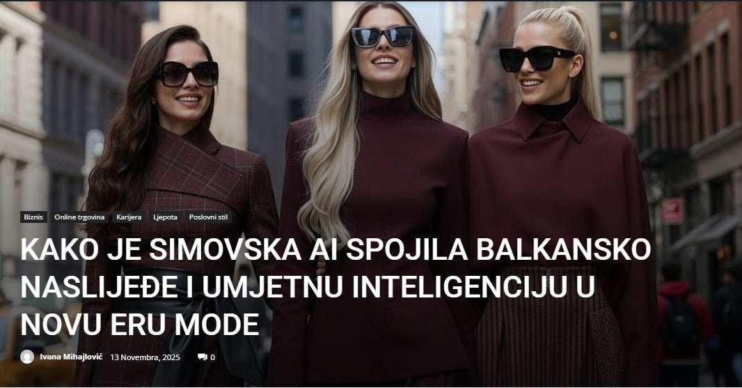 How Simovska AI Combined Balkan Heritage and Artificial Intelligence into a New Era of Fashion - SIMOVSKA