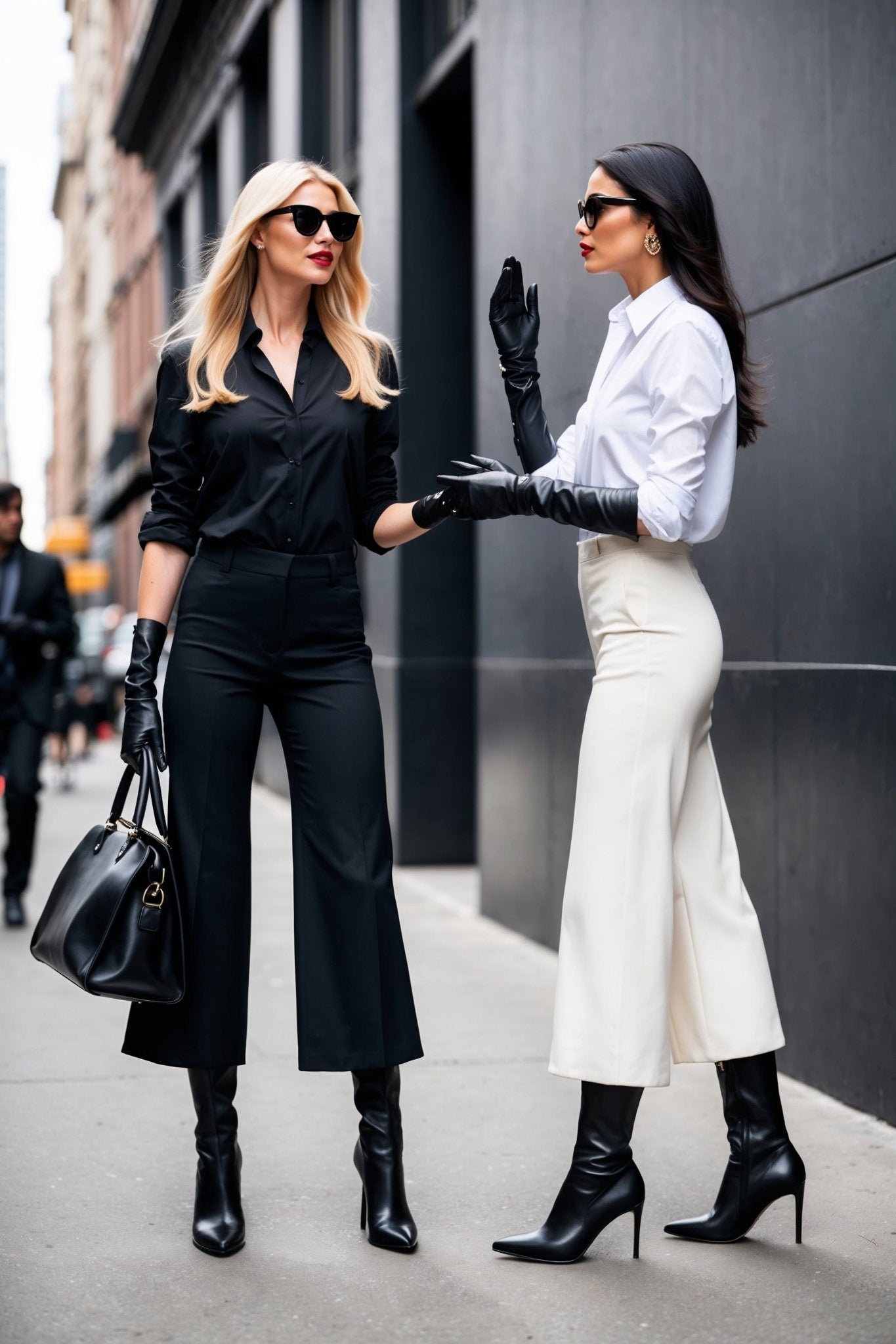 Diva Cropped Flare Pants in Ivory SIMOVSKA
