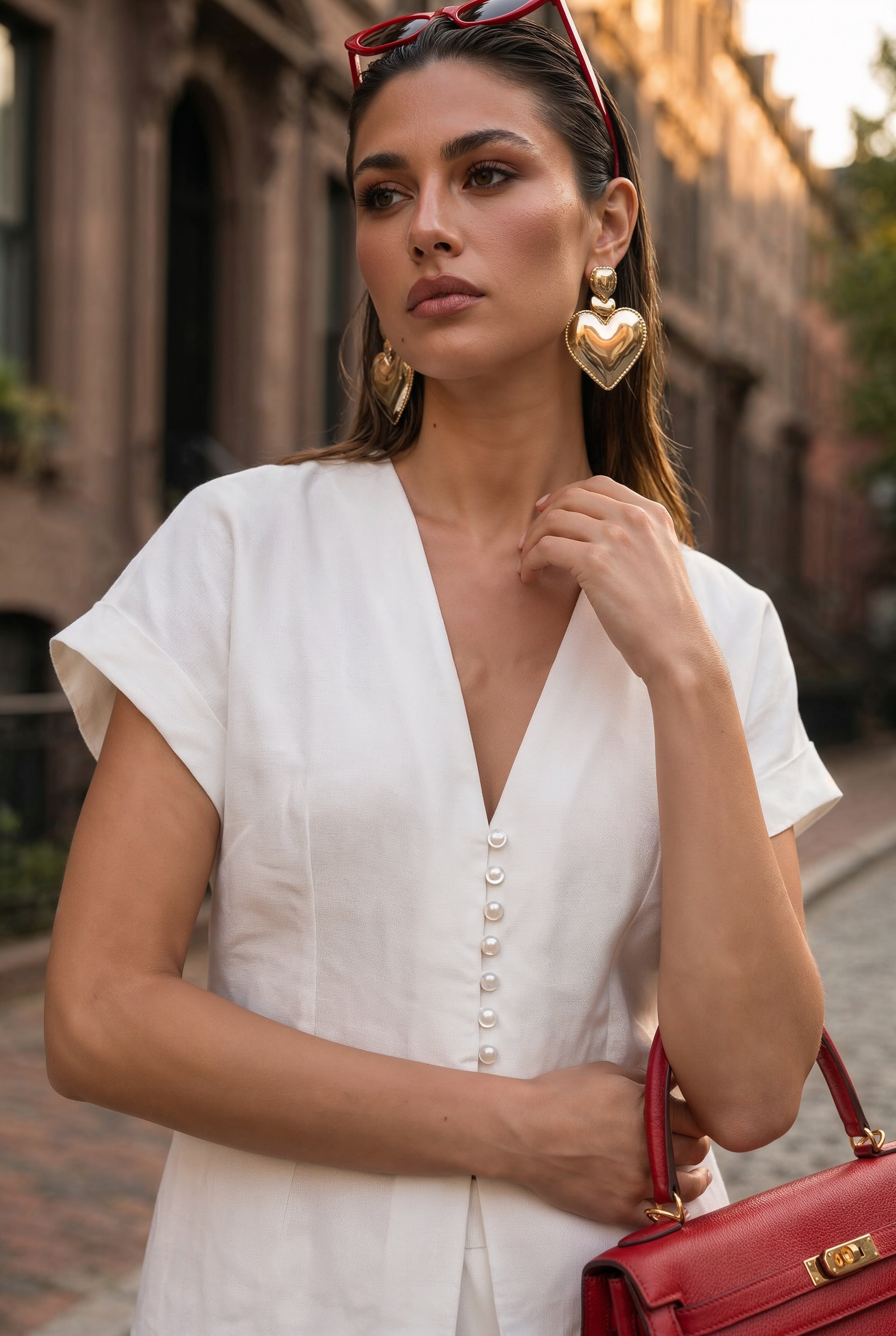 Gitta Linen Set – Light Ivory