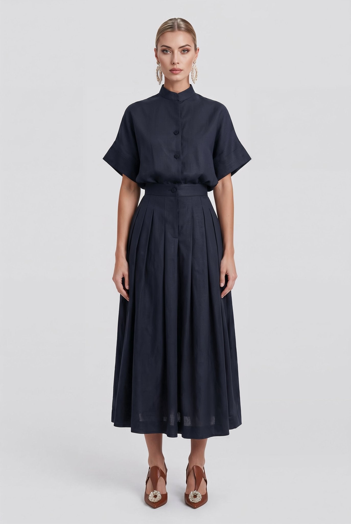 Adele Set in Dark Navy - SIMOVSKA