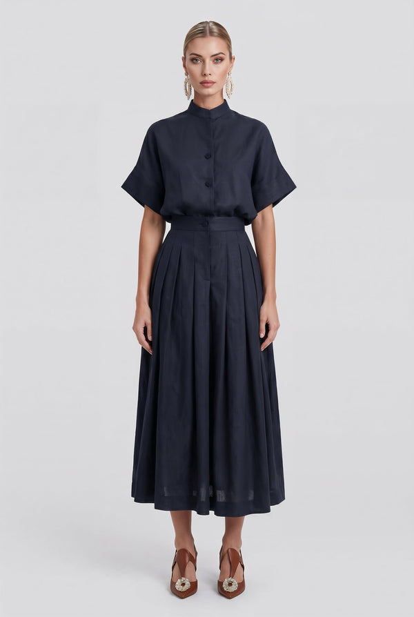 Adele Set in Dark Navy - SIMOVSKA