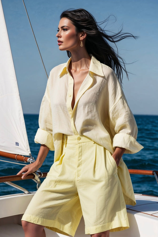 Amalfi Set in Pastel Yellow - SIMOVSKA