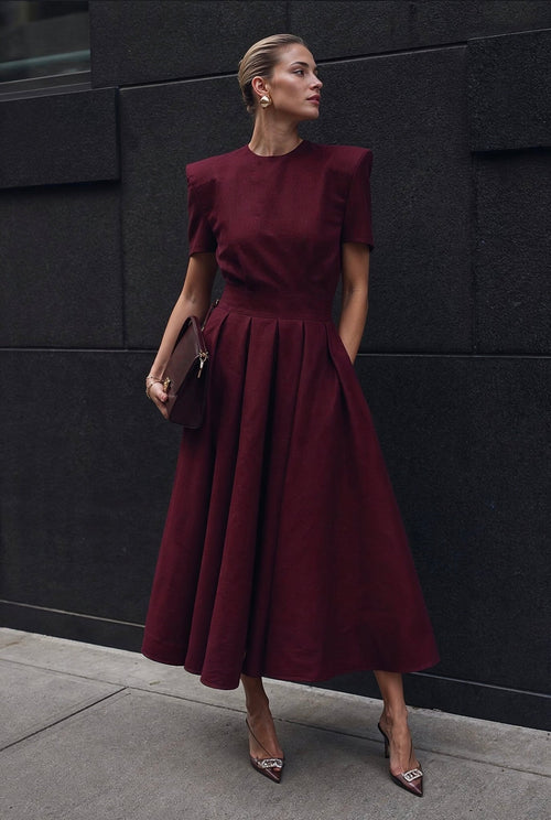 Bordeaux Dress - SIMOVSKA