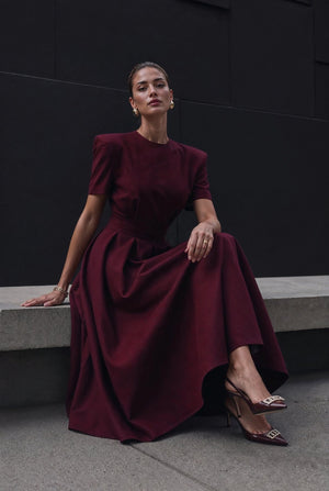 Bordeaux Dress - SIMOVSKA