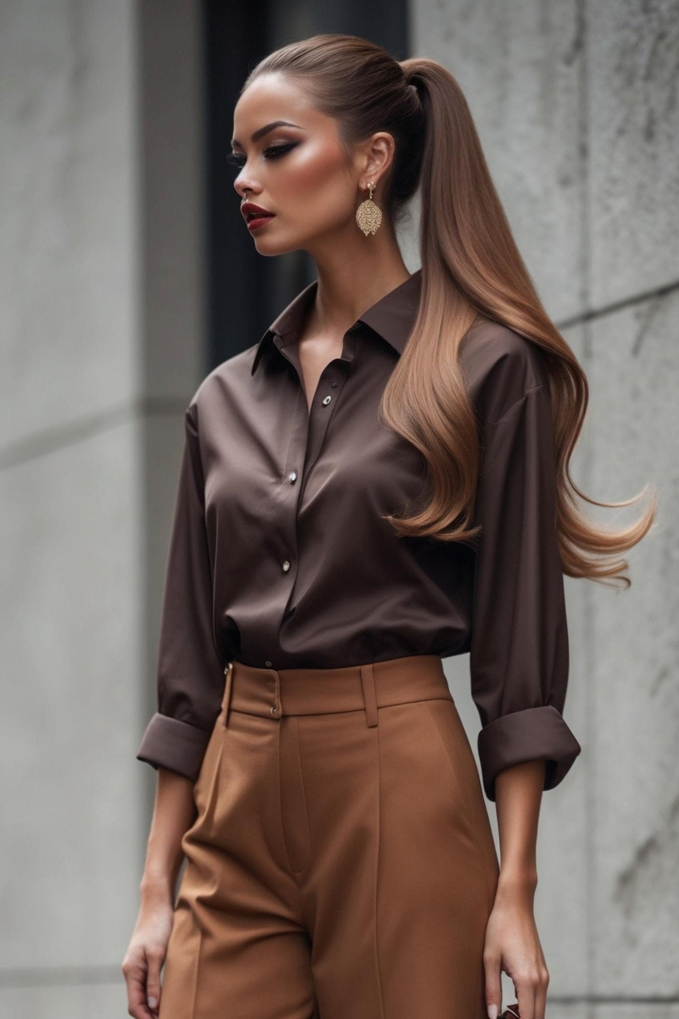 Bronzed Whisper Shirt - SIMOVSKA