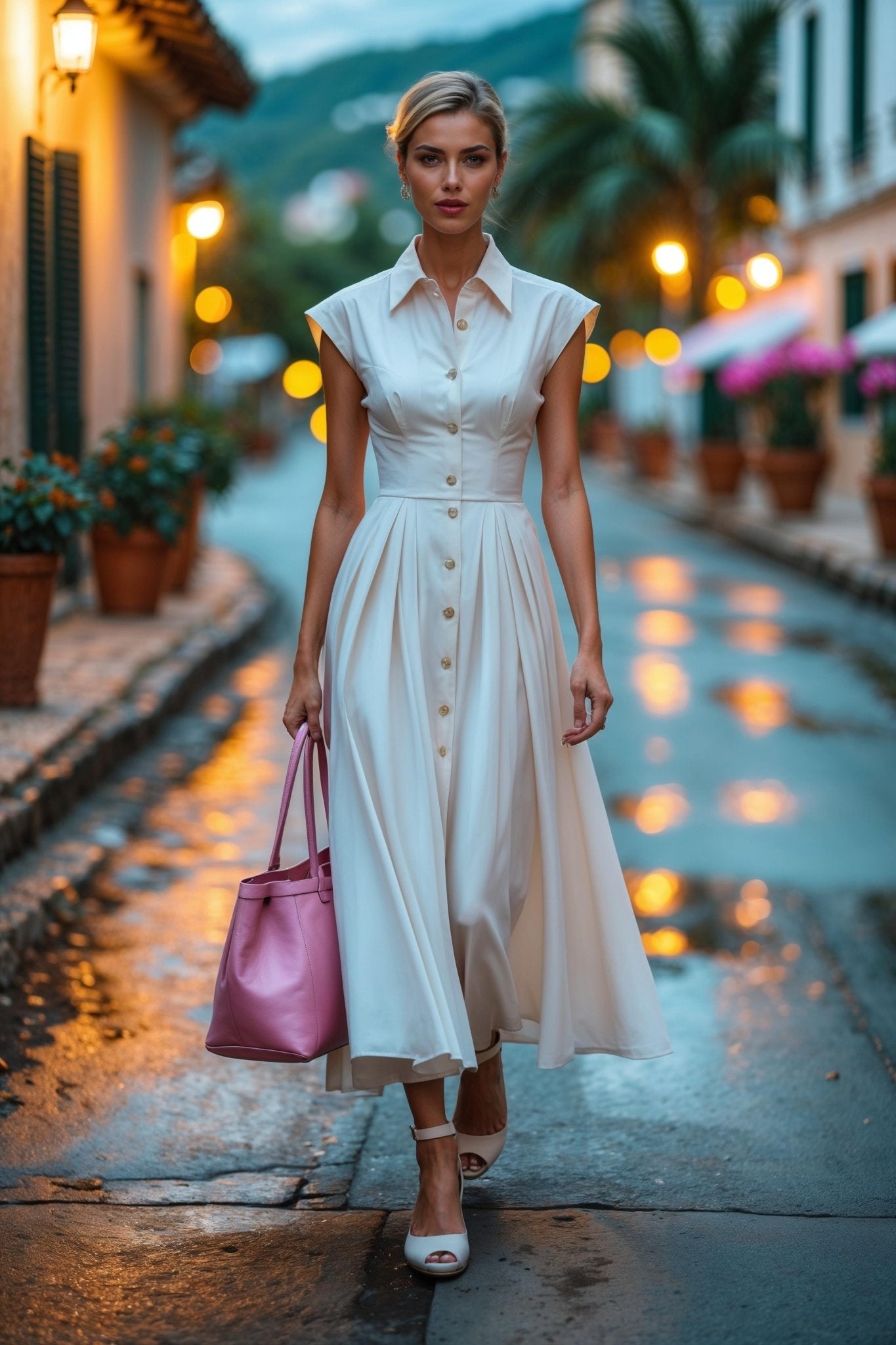 Callas Dress Pastis Sand - SIMOVSKA