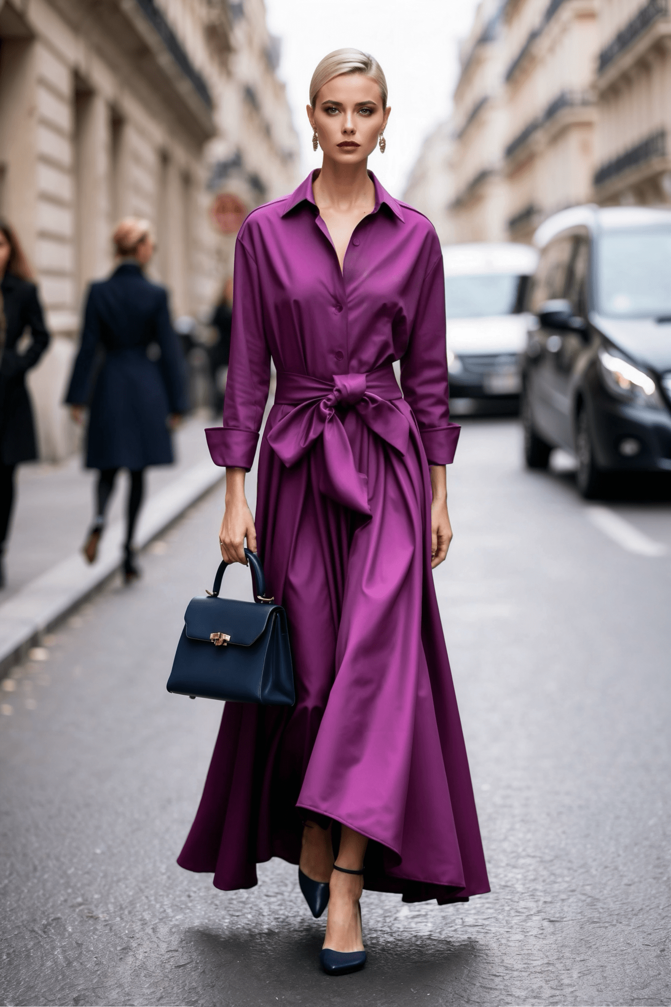 Callas Dress – Royal Orchid - SIMOVSKA