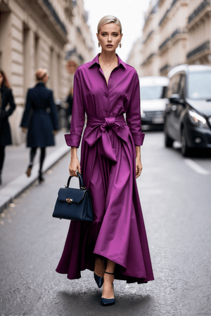 Callas Dress – Royal Orchid - SIMOVSKA