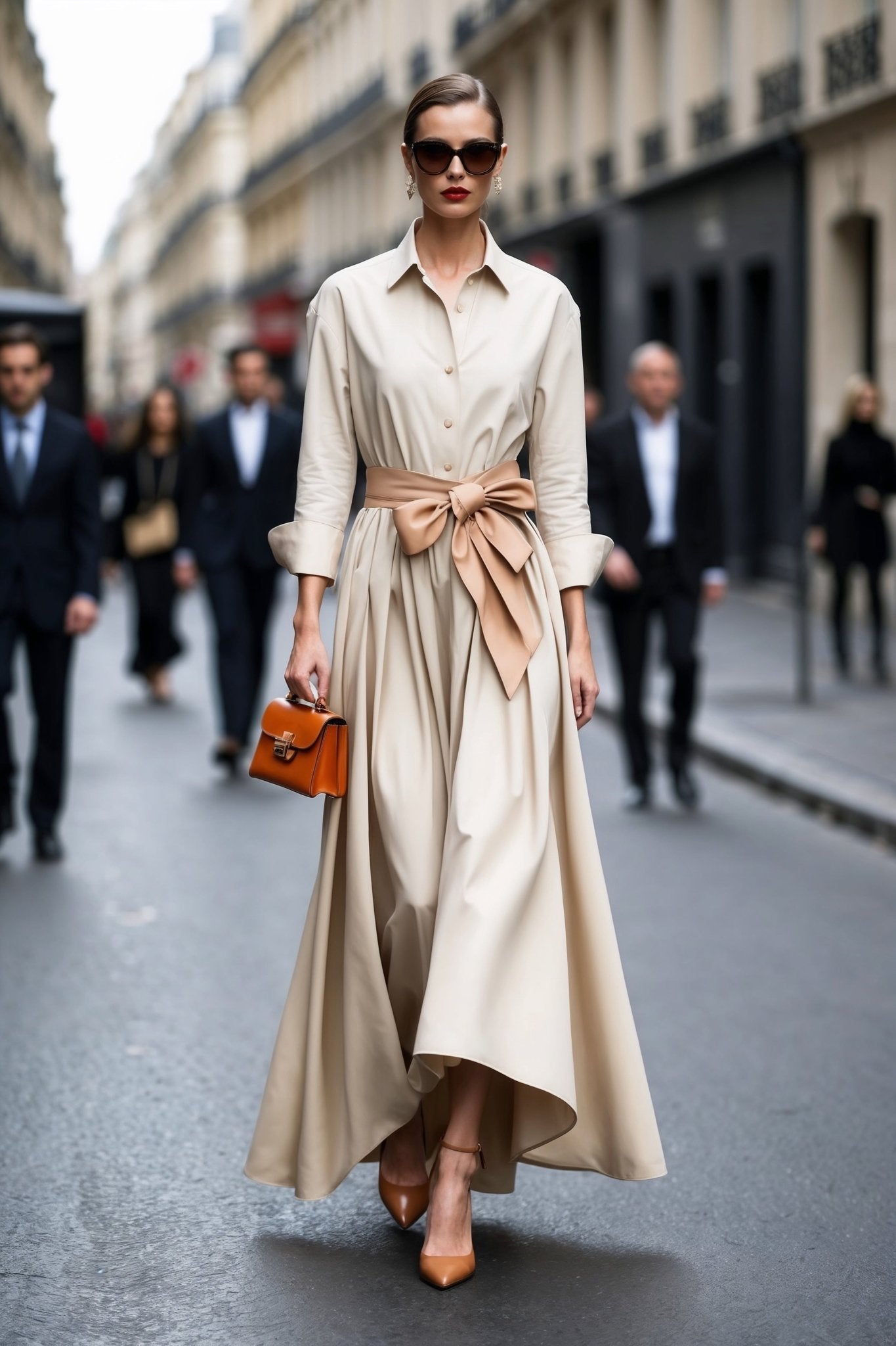 Callas Dress – Sandstone Beige - SIMOVSKA
