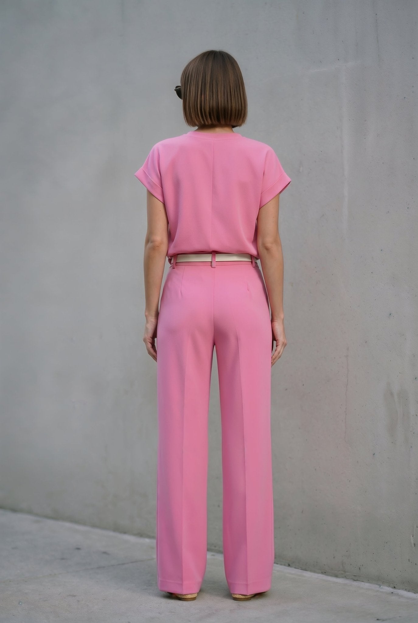 Capri Set in Blush Crepe - SIMOVSKA