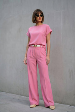 Capri Set in Blush Crepe - SIMOVSKA