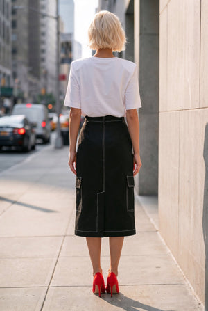 Cargo Mania Skirt in Black - SIMOVSKA