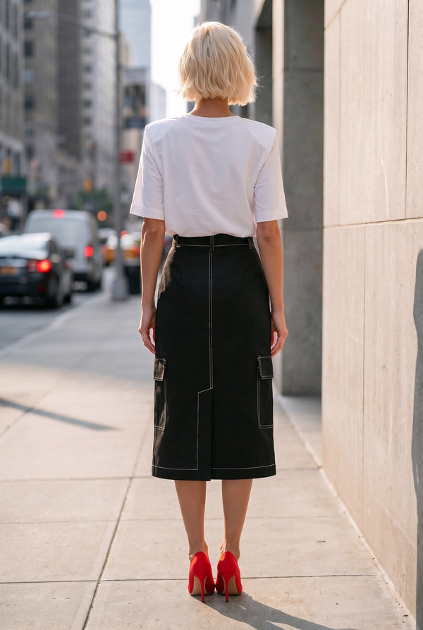 Cargo Mania Skirt in Black - SIMOVSKA