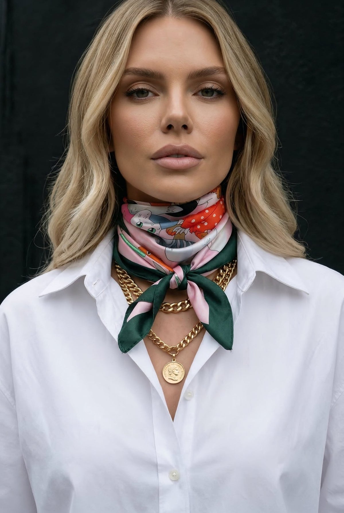 Cat Print Scarf - SIMOVSKA