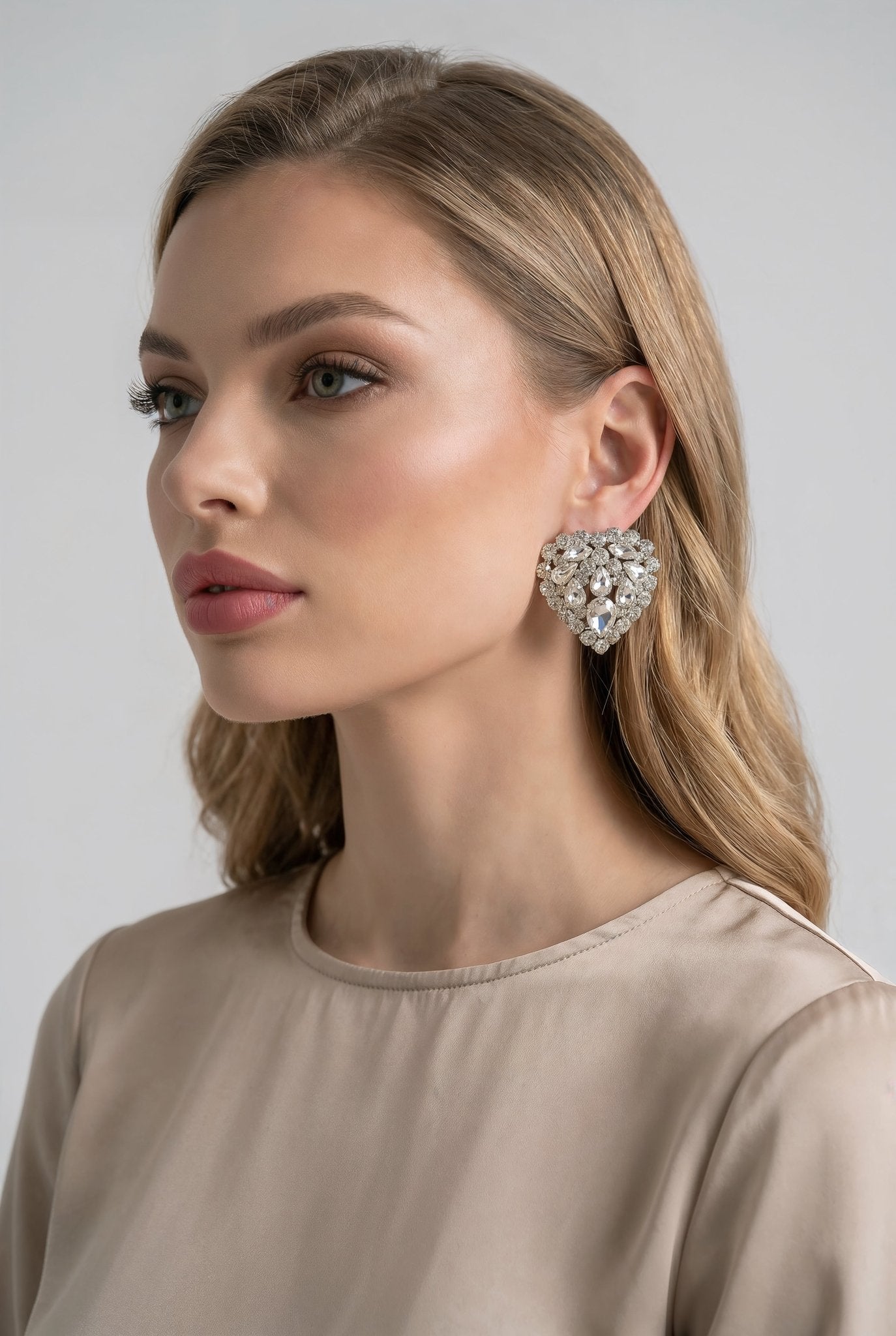 Crystal Heart Earrings - SIMOVSKA