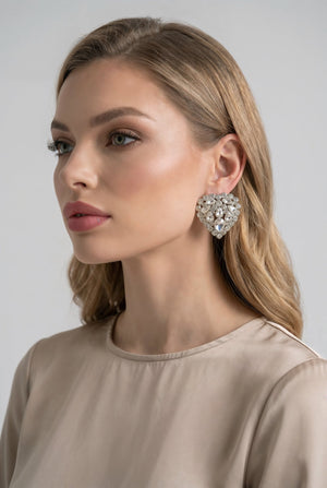 Crystal Heart Earrings - SIMOVSKA