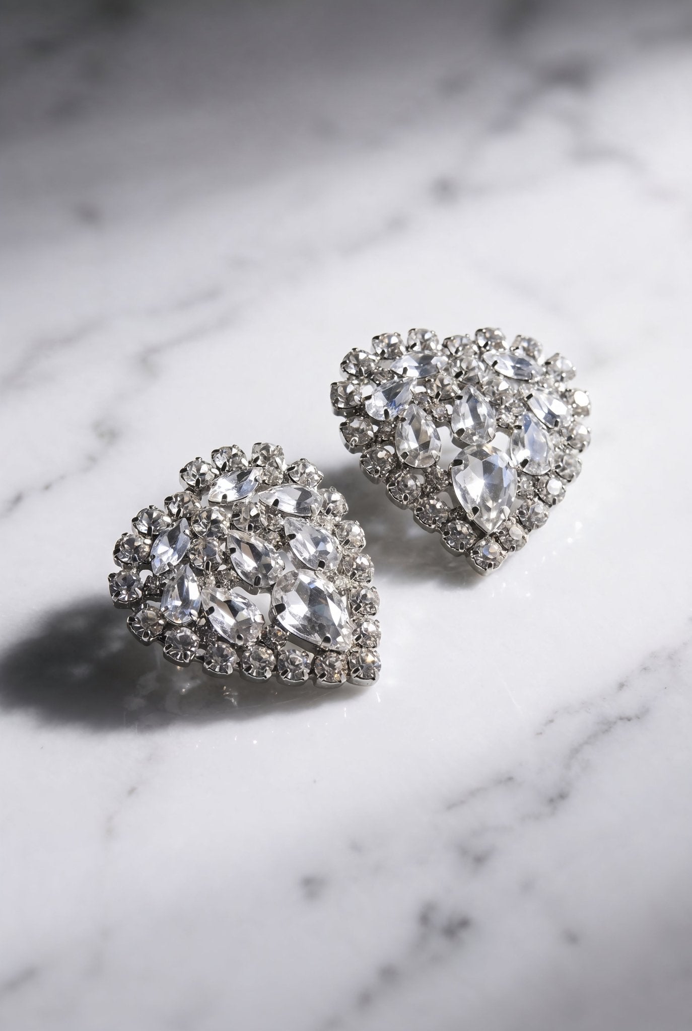 Crystal Heart Earrings - SIMOVSKA
