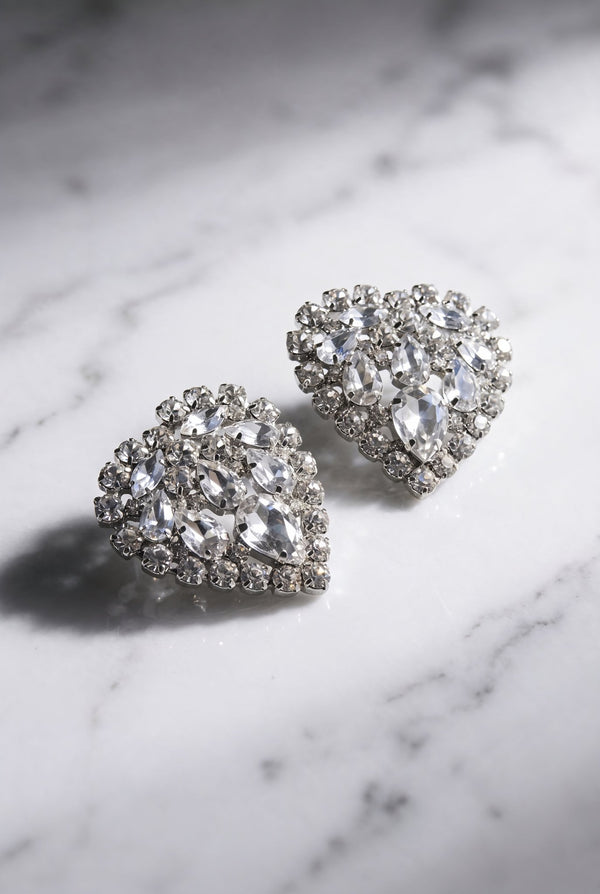 Crystal Heart Earrings - SIMOVSKA