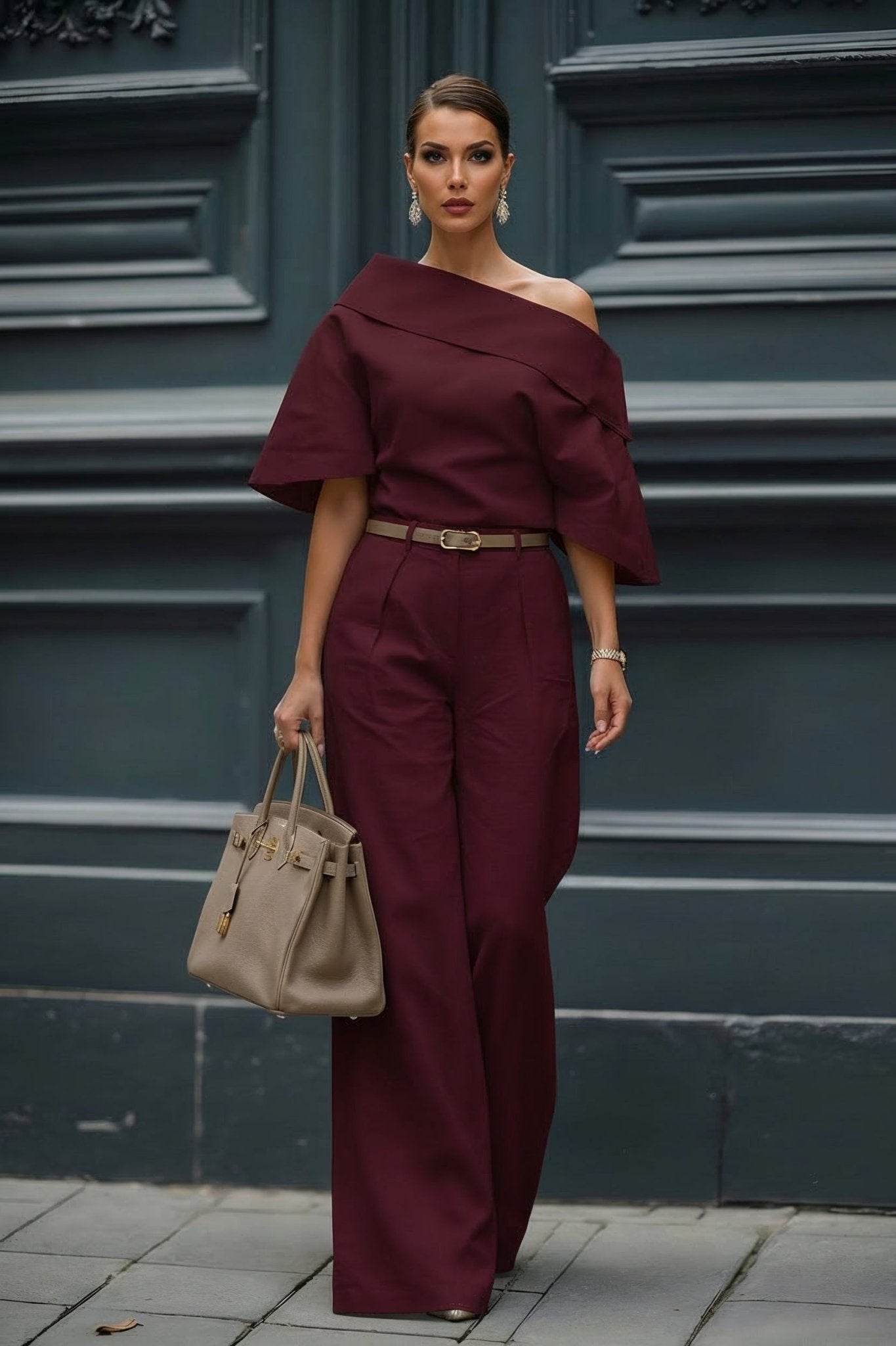 Daria Set – Burgundy Wine - SIMOVSKA