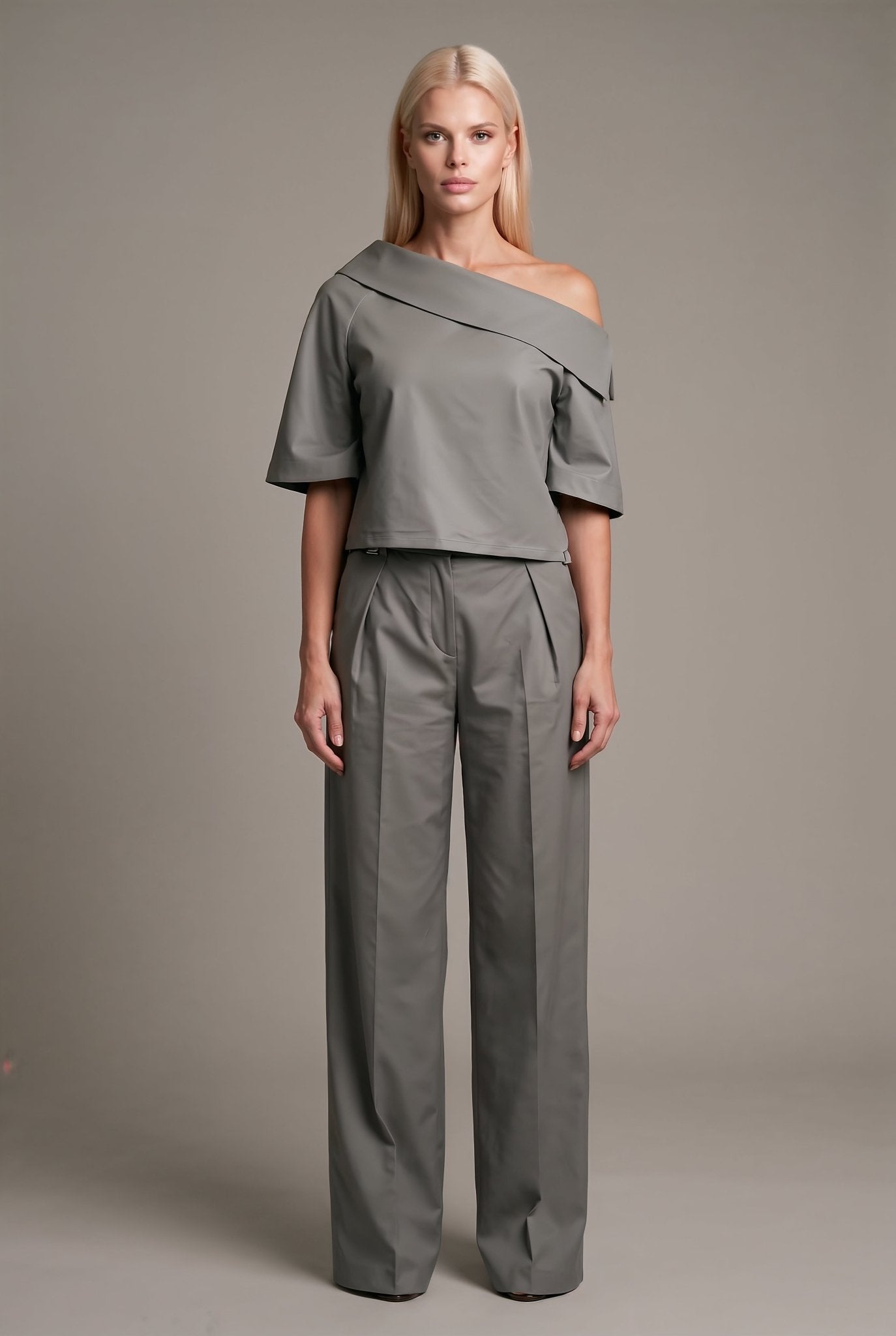 Daria Set – Muted Silver Gray - SIMOVSKA