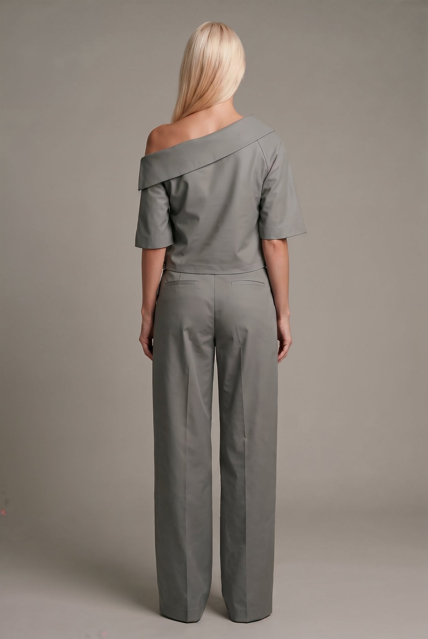 Daria Set – Muted Silver Gray - SIMOVSKA
