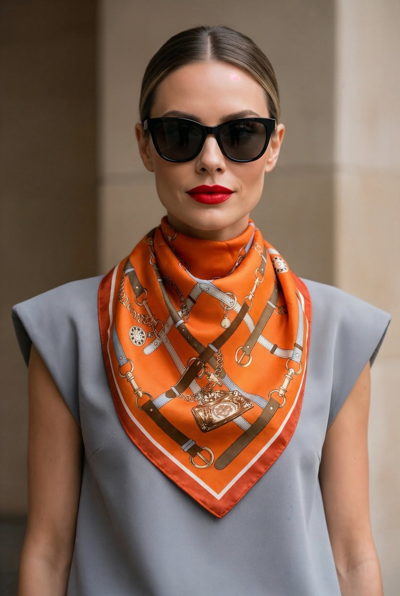 Equestrian Print Scarf - SIMOVSKA