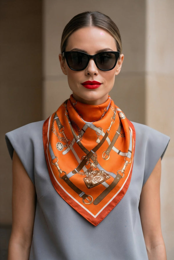 Equestrian Print Scarf - SIMOVSKA
