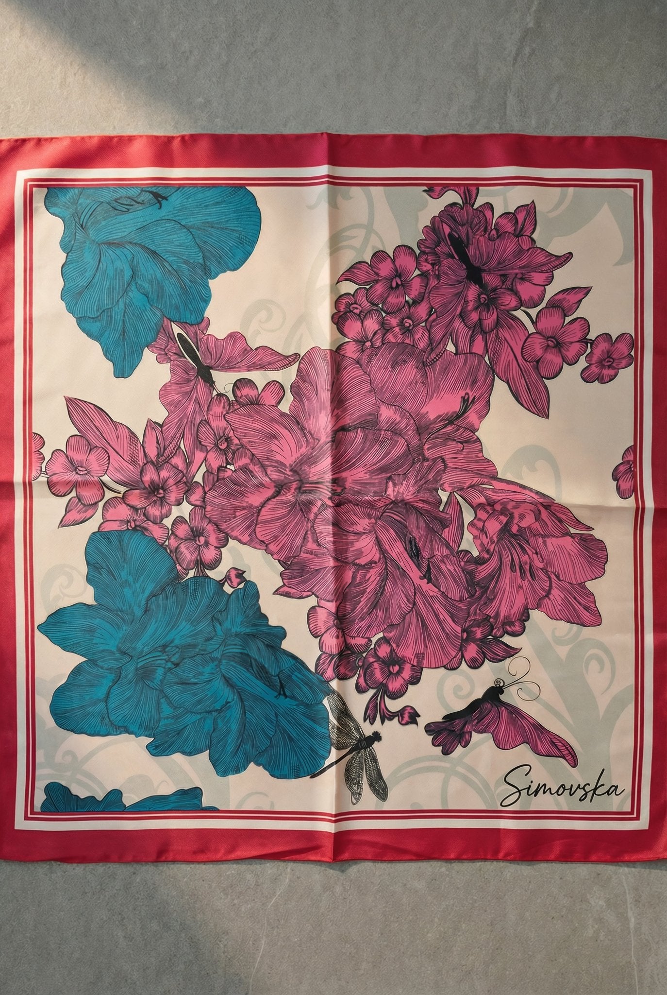 Floral Print Scarf - SIMOVSKA