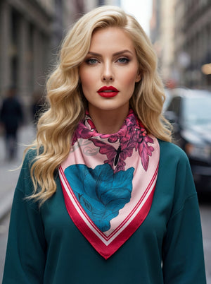 Floral Print Scarf - SIMOVSKA