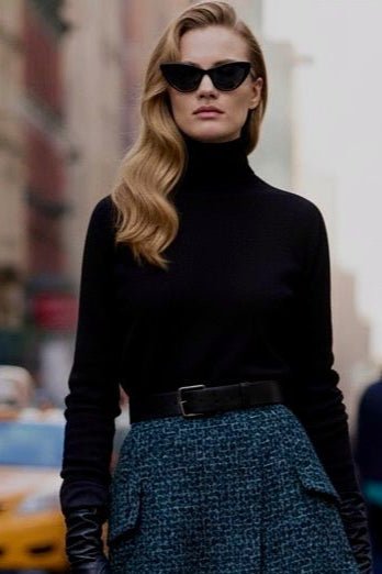 Iris Blouse – Noir Structure ⚜️ - SIMOVSKA