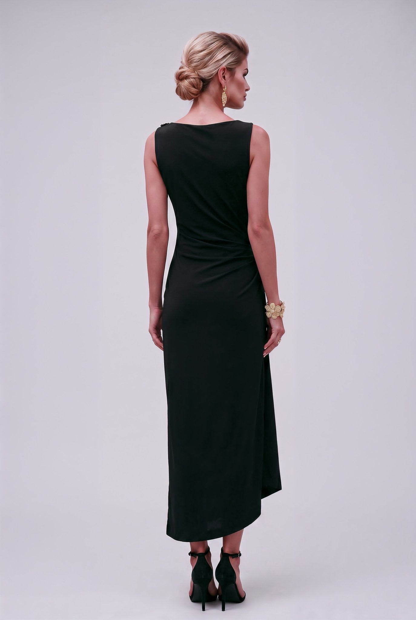 Jennifer - Elegant Drape Dress - SIMOVSKA