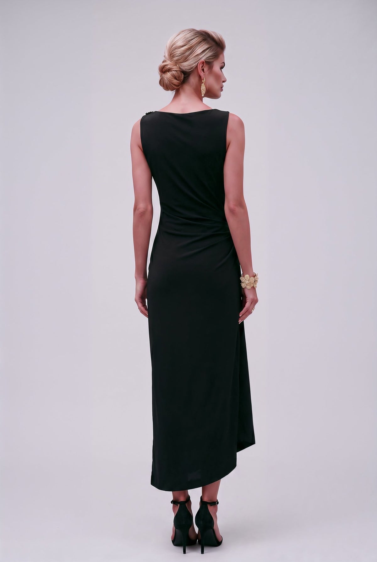 Jennifer - Elegant Drape Dress - SIMOVSKA