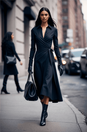 Lexington Dress in Black - SIMOVSKA
