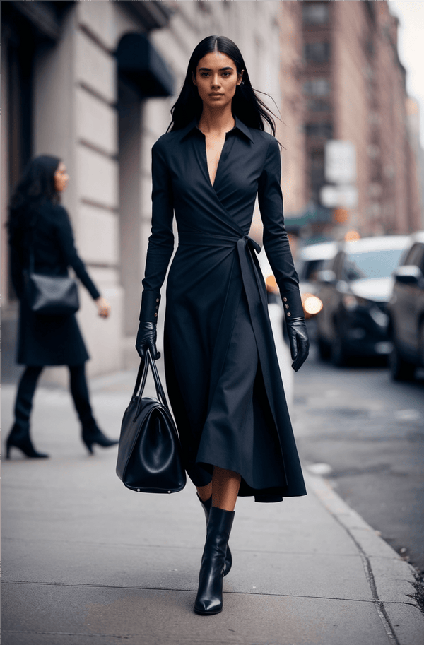 Lexington Dress in Black - SIMOVSKA