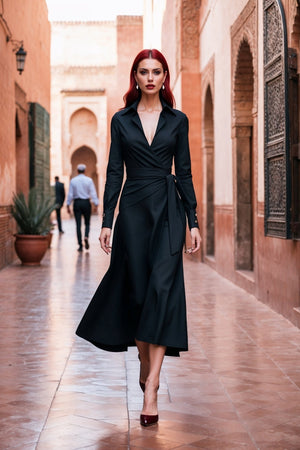 Lexington Dress in Black - SIMOVSKA