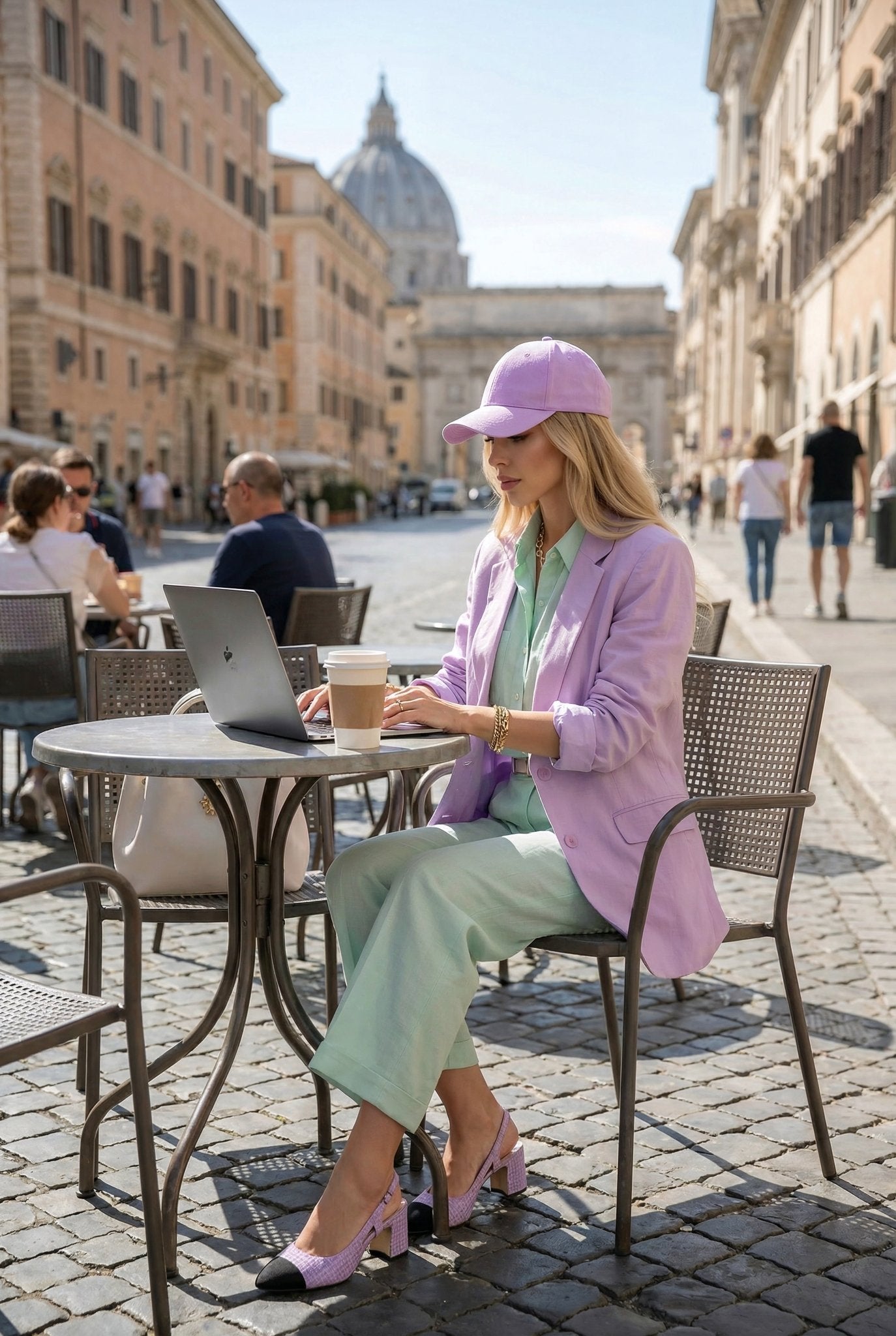 Light Purple Linen Blazer - SIMOVSKA