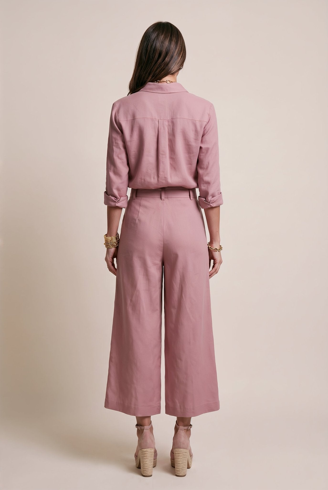 Livia Linen Set in - Mauve - SIMOVSKA