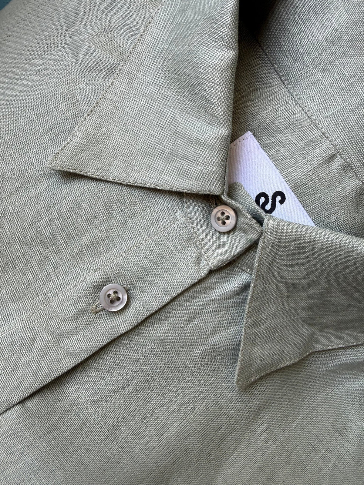 Livia Linen Set in - Sage Green - SIMOVSKA